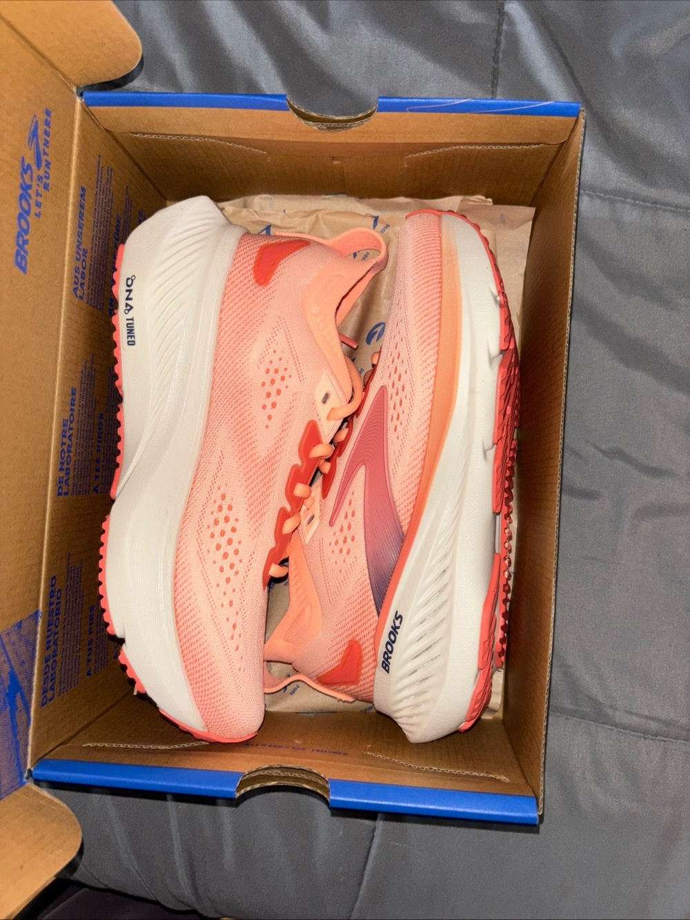Brooks Women’s Running Shoes - Coral/Pink Glycerin 23 size 5.5 - Picture 7 of 7